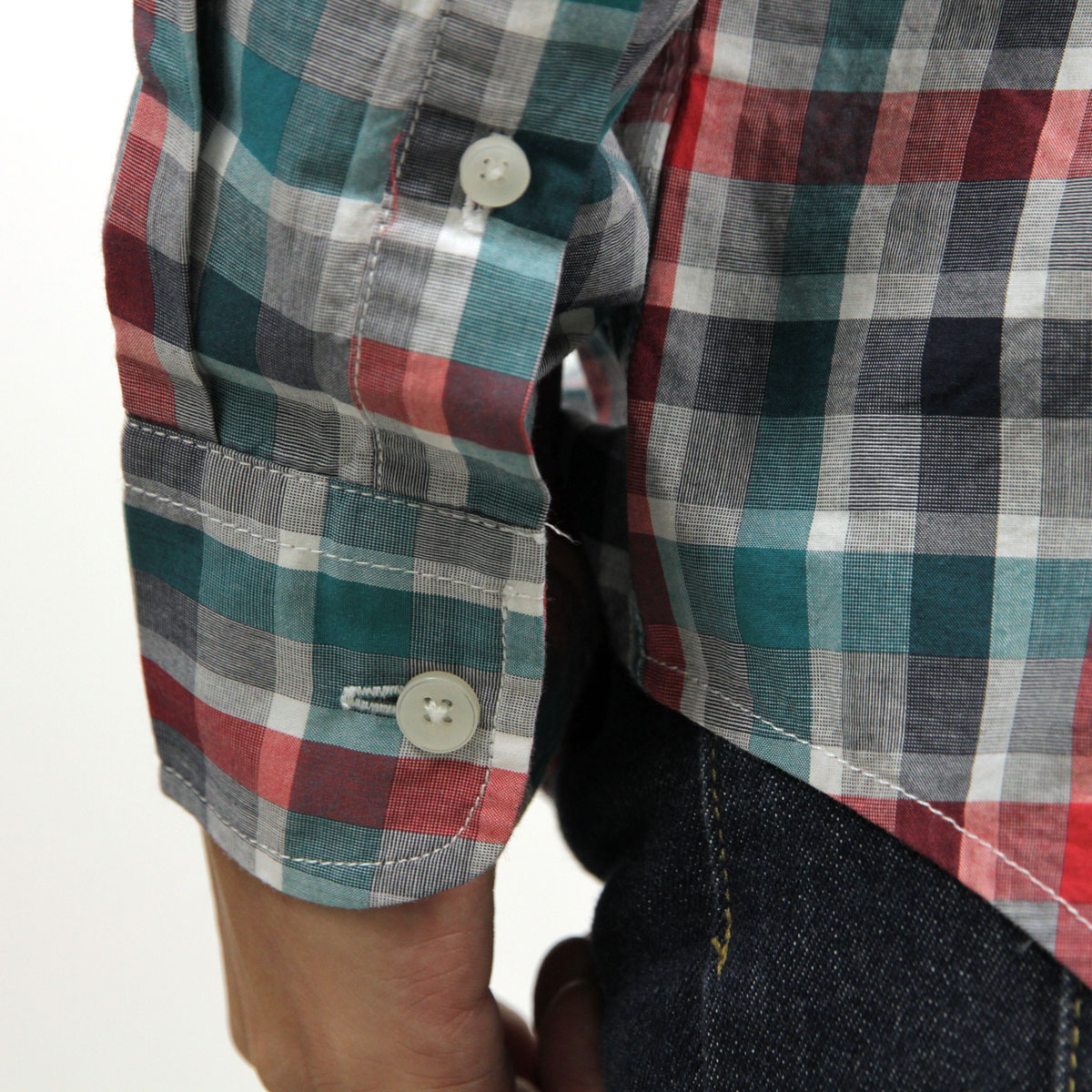 ����ꥫ�󥤡����� AMERICAN EAGLE ������ ��� Ĺµ �ܥ�������󥷥�� AE PLAID POPLIN BUTTON-DOWN SHIRT 0153-1272-900 A04B B1C C1D D6E E11F