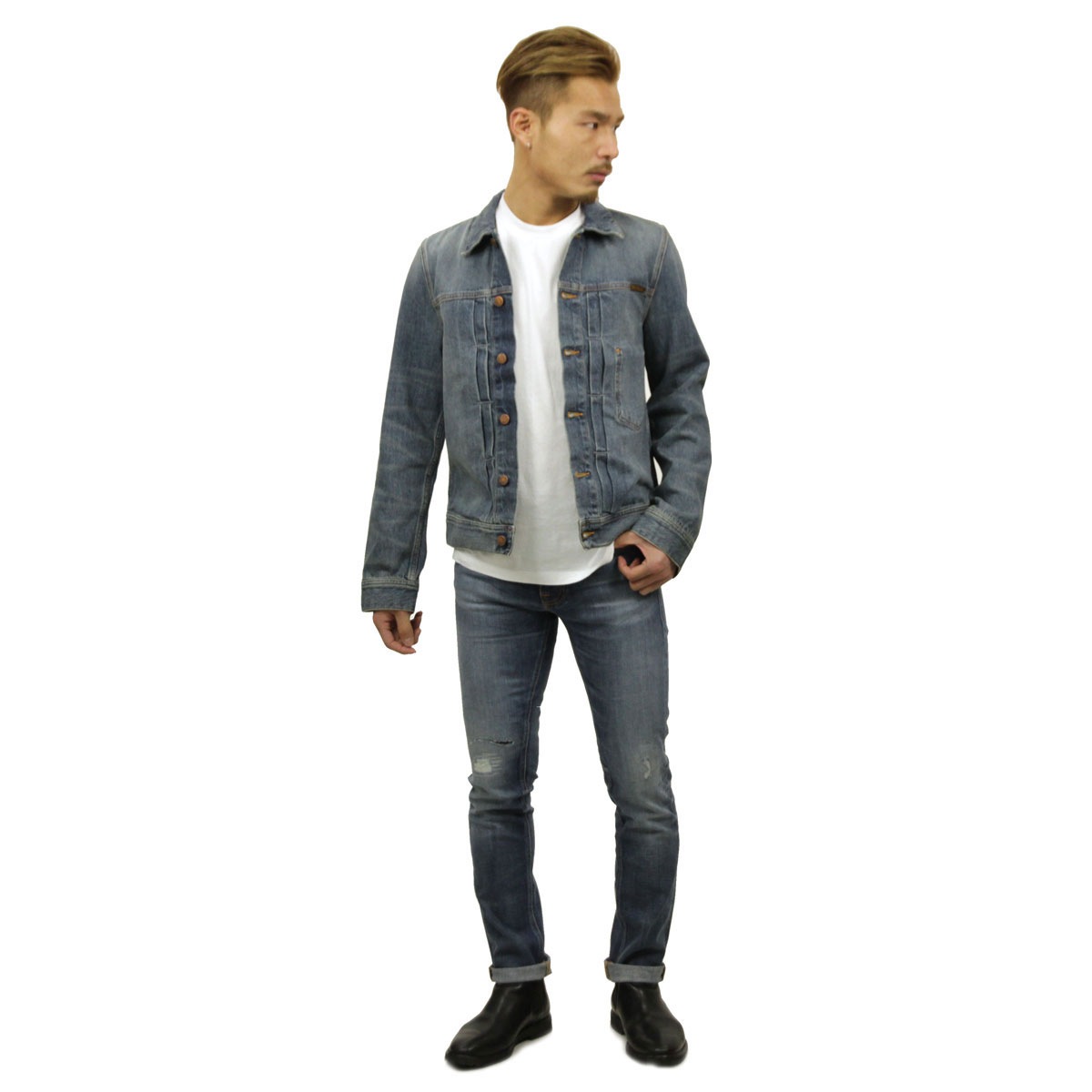 �̡��ǥ��������� �������� ��� ��������Ź Nudie Jeans ���㥱�å�  �ǥ˥ॸ�㥱�å� SONNY DENIM JACKET MID STONE 160594 A62B B1C C1D D4E E07F