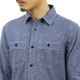 �����å�����ɥ����� ����� ��� ��������Ź SCOTCH��SODA Ĺµ����� �����֥졼����� AMS BLAUW ORGANIC COTTON CHAMBRAY WORK WEAR SHIRT D 157380 0089 21415 74 INDIGO A39B B1C C1D D6E E07F
