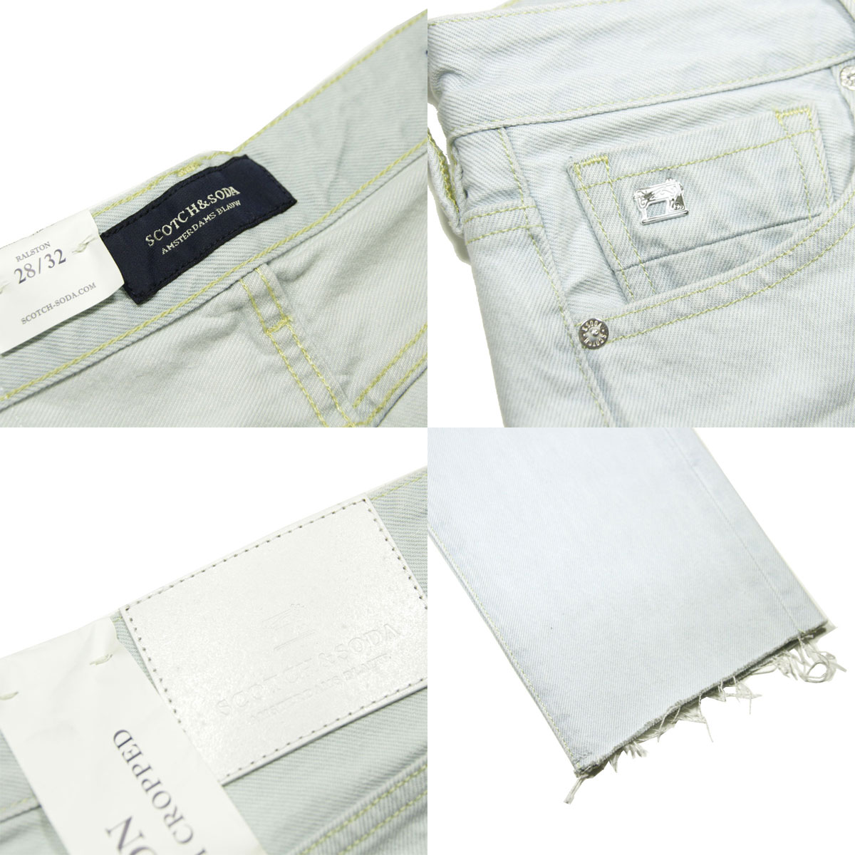 �����å�����ɥ����� �ǥ˥� ��� ��������Ź SCOTCH��SODA ������ RALSTON CROPPED ORGANIC COTTON DENIM JEANS 159633 4067 35508 60 SPRING A39B B1C C2D D1E E07F