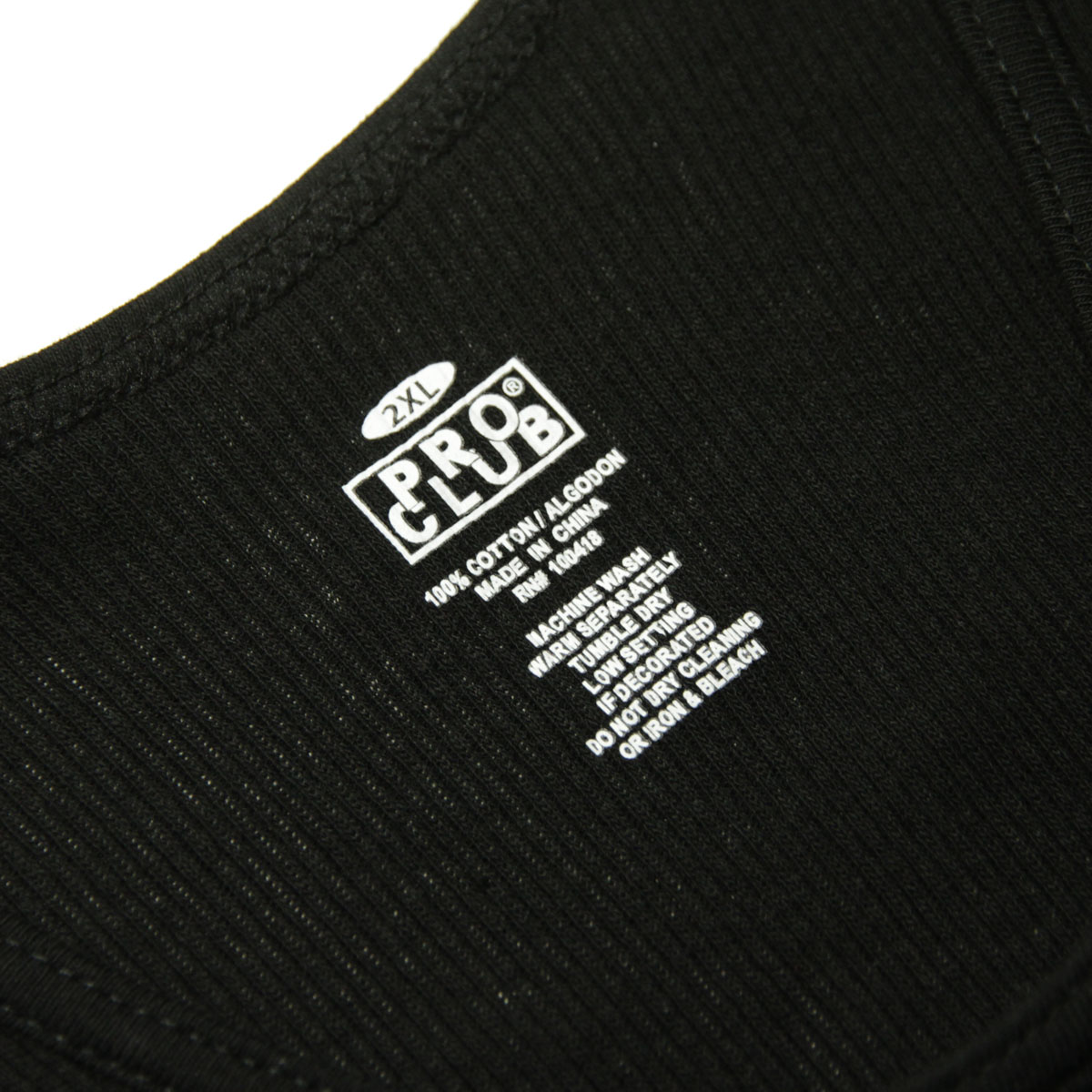 �ץ������ ���󥯥ȥå� ��� ��������Ź PROCLUB ������������� ���� ���󥯥ȥå� �礭�������� PREMIUM RINGSPUN COTTON RIBBED A-SHIRT BLACK #112 AB6B B1C C7D D3E E13F