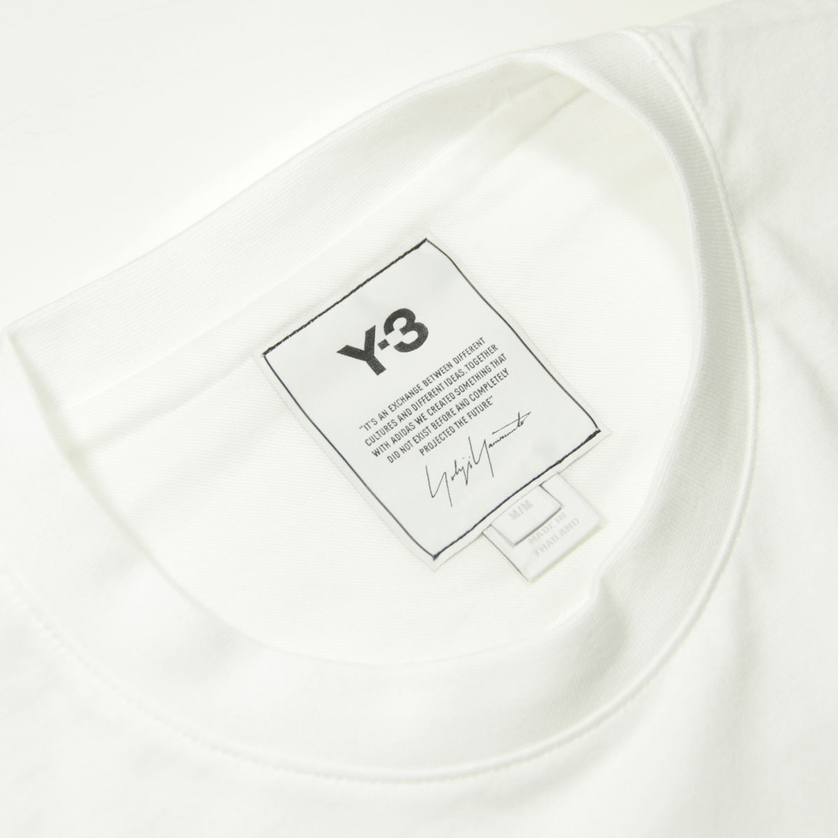 磻꡼ T  Ź Y-3 ȥåץ 롼ͥå Ĺµ T  M CLASSIC CHEST LOGO LONG SLEEVE TEE FN3362 WHITE A51B B1C C1D D2E E01F