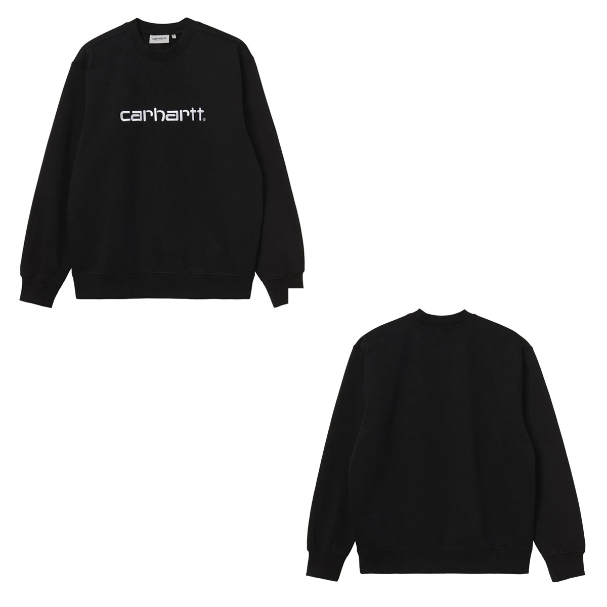 �����ϡ��� ��� �������å� ������ CARHARTT WIP �ȥ졼�ʡ� ���롼�ͥå� ���� CARHARTT SWEATSHIRT BLACK / WHITE I030546 0D2XX AB0B B1C C1D D5E E13F