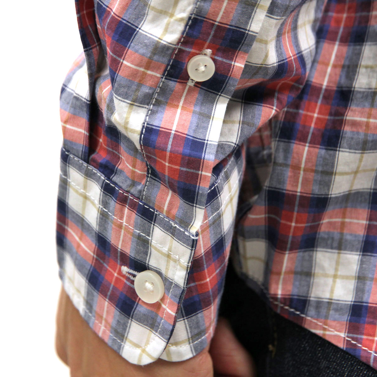 ����ꥫ�󥤡����� AMERICAN EAGLE ������ ��� Ĺµ �ܥ�������󥷥�� AE PLAID POPLIN BUTTON-DOWN SHIRT 0153-1272-106 A04B B1C C1D D6E E11F