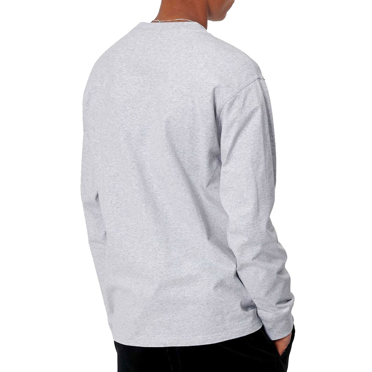 �����ϡ��� ����T ��� ������ CARHARTT WIP ĹµT����� LONG SLEEVE AMERICAN SCRIPT T-SHIRT ASH HEATHER I025712 AB0B B1C C1D D2E E02F