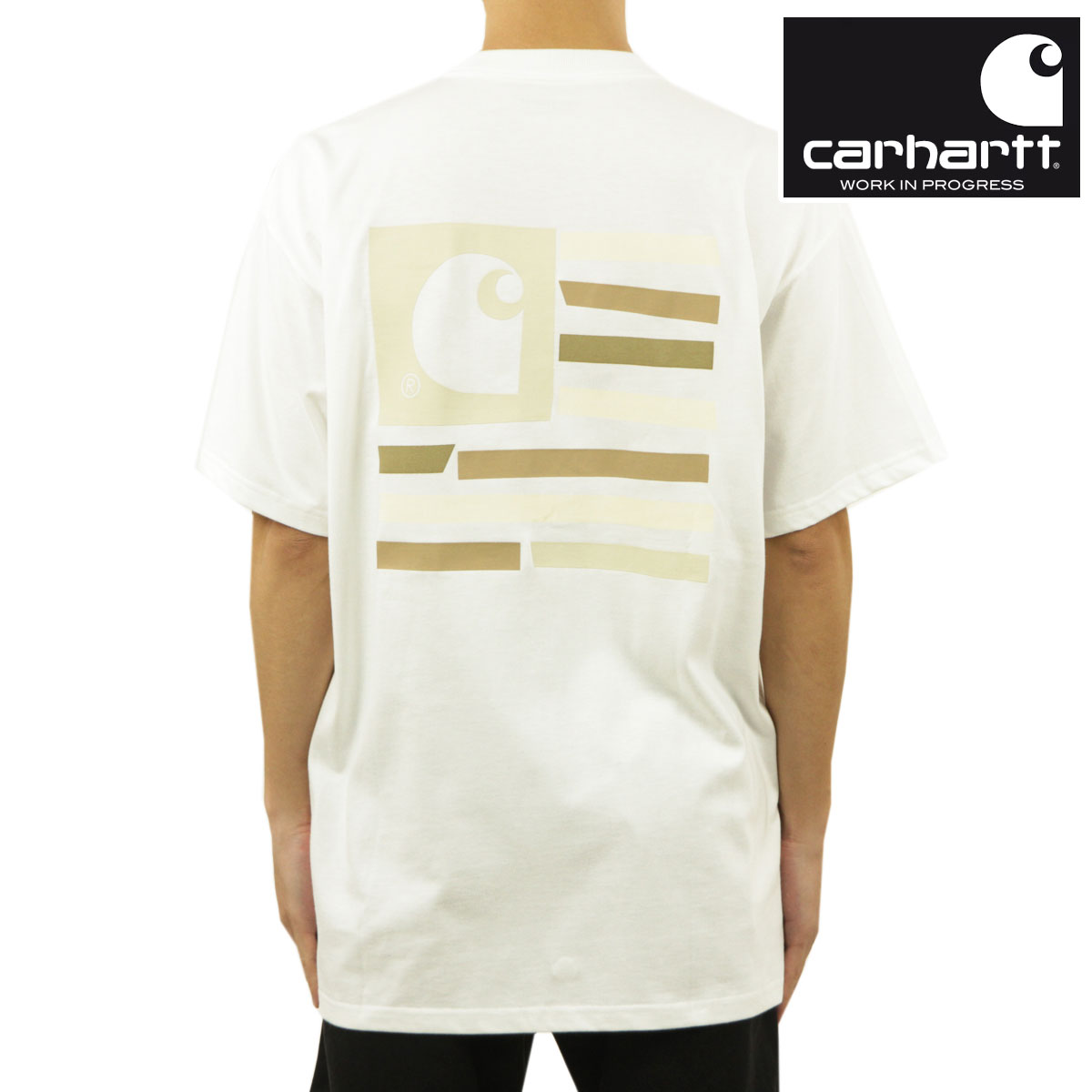 �����ϡ��� T����� ��� ������ CARHARTT WIP ȾµT����� �Хå��ץ��� ���롼�ͥå� S/S MEDLEY STATE T-SHIRT WHITE I030169 02XX AB0B B1C C1D D1E E01F