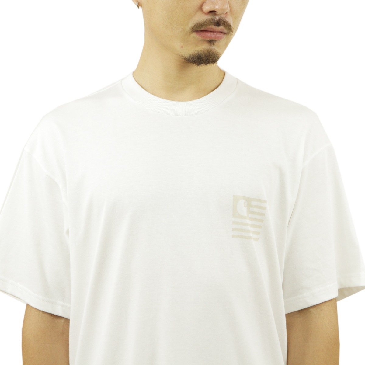 �����ϡ��� T����� ��� ������ CARHARTT WIP ȾµT����� �Хå��ץ��� ���롼�ͥå� S/S MEDLEY STATE T-SHIRT WHITE I030169 02XX AB0B B1C C1D D1E E01F