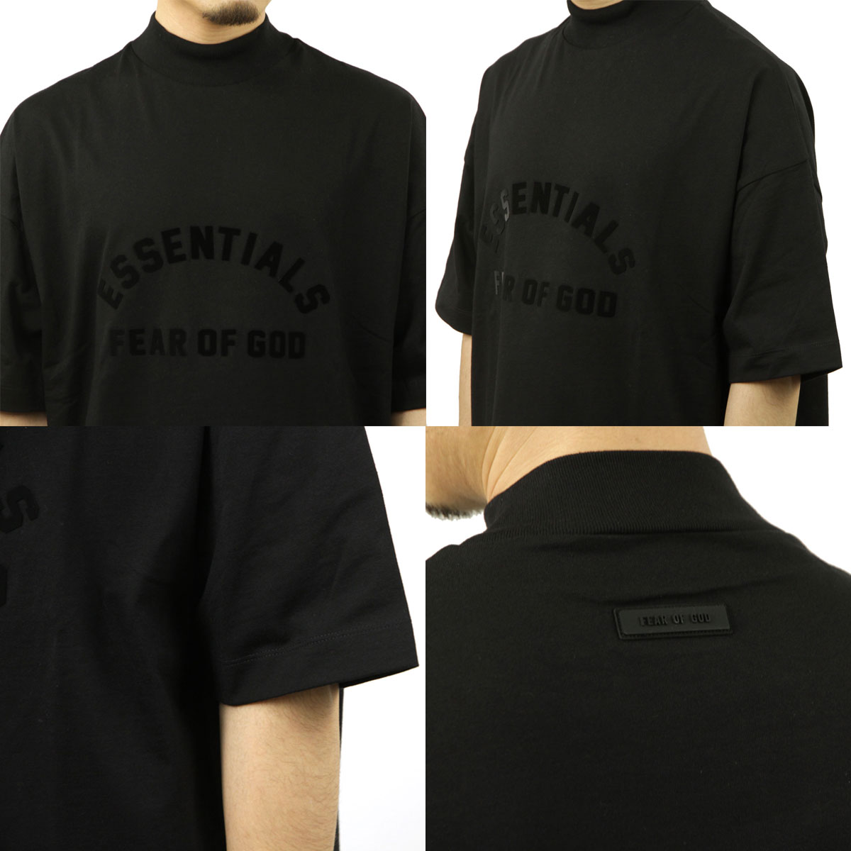 �ե������֥��å� fog essentials ��� ȾµT����� ������ FEAR OF GOD ���� ESSENTIALS FEAR OF GOD SHORT SLEEVE BONDING T-SHIRT JET BLACK