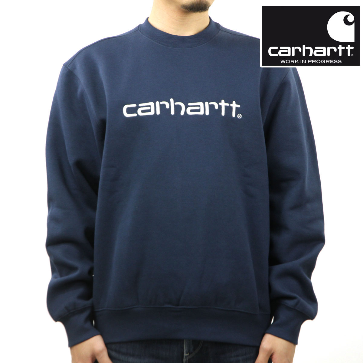 �����ϡ��� ��� �������å� ������ CARHARTT WIP �ȥ졼�ʡ� ���롼�ͥå� ���� CARHARTT SWEATSHIRT I030546 SQUID / SALT