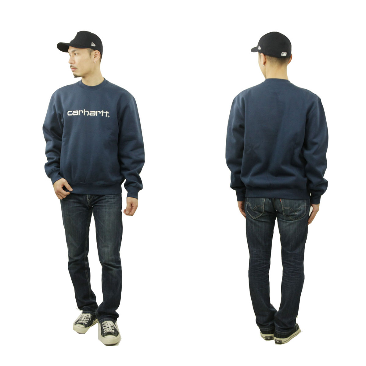 �����ϡ��� ��� �������å� ������ CARHARTT WIP �ȥ졼�ʡ� ���롼�ͥå� ���� CARHARTT SWEATSHIRT I030546 SQUID / SALT