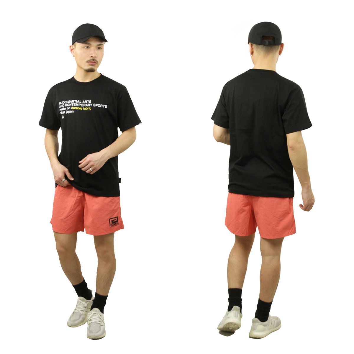 ��С����� ��� ȾµT����� ��������Ź REVERSAL ���롼�ͥå� ���åȥ� T����� DURABLE CORDURA COTTON TEE RV24SS001-BK BLACK A06B B1C C1D D1E E13F