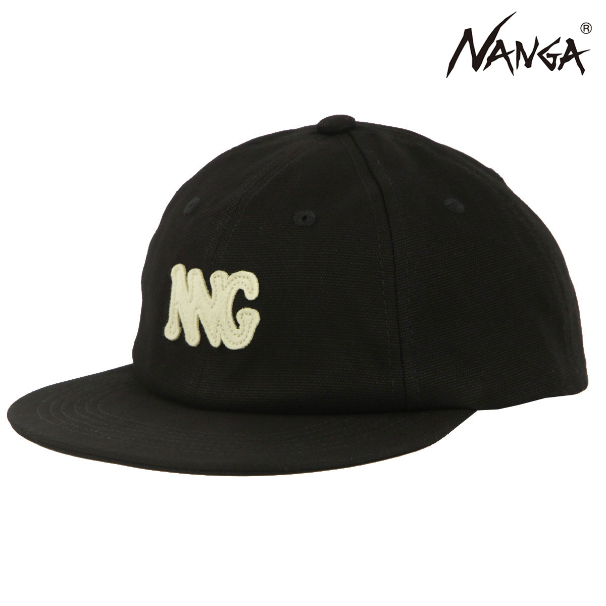 �ʥ� ��� ��ǥ����� ����å� ��������Ź NANGA �����Х� ��������å� CANVAS NNG LOGO CAP N2502-3A204A BLK BLACK