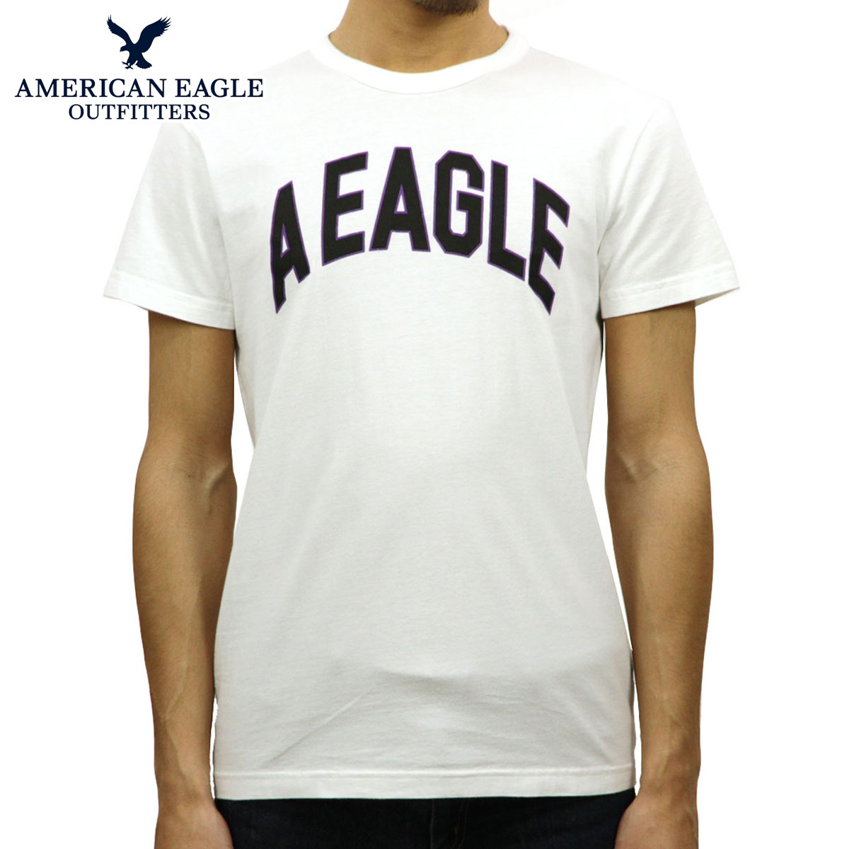 ����ꥫ�󥤡����� AMERICAN EAGLE ������ ��� ���롼�ͥå� Ⱦµ����T����� AE Graphic Tee 0181-3806-100 A04B B1C C1D D1E E01F