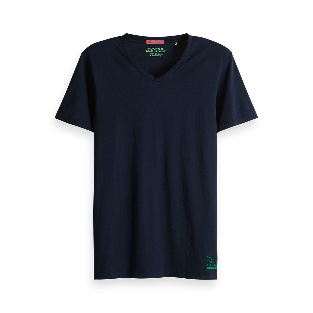 åɥ SCOTCHSODA Ź  Vͥå ̵ ȾµT CLASSIC SOLID COTTON V-NECK TEE 149006 0002 NIGHT A39B B1C C1D D1E E06F