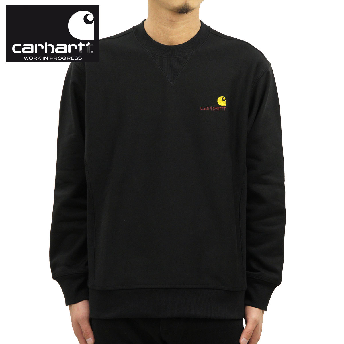 �����ϡ��� �ȥ졼�ʡ� ��� ��������Ź CARHARTT WIP ̵�� �������å� ���ݥ���ȥ��� AMERICAN SCRIPT SWEATSHIRT BLACK I025475 89XX AB0B B1C C1D D5E E13F