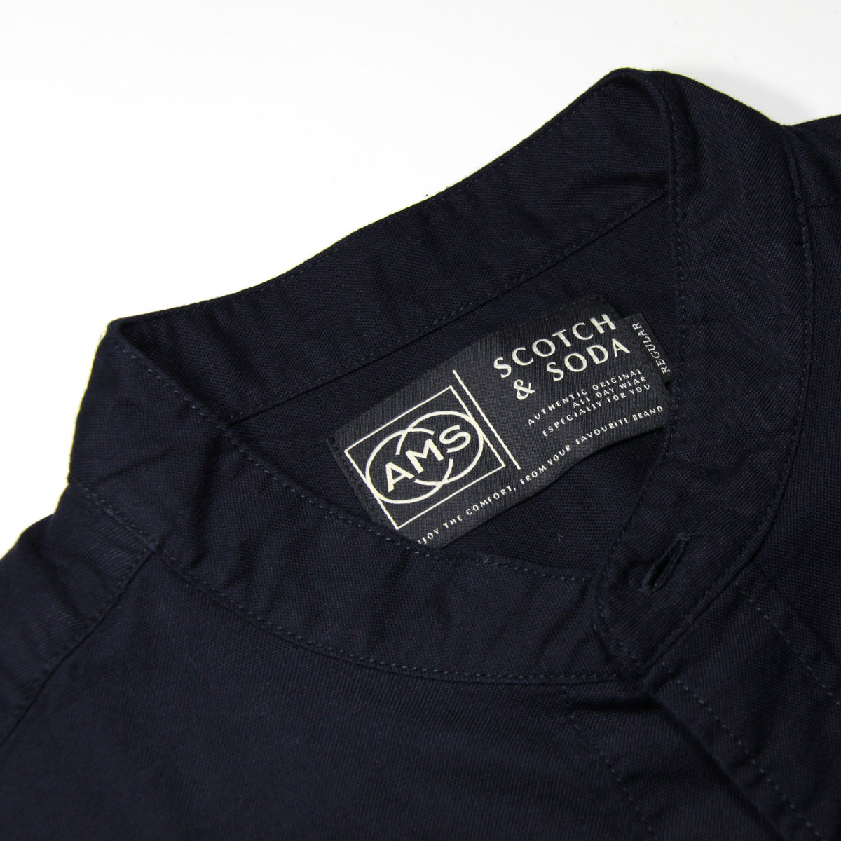 �����å�����ɥ����� ����� ��� ��������Ź SCOTCH��SODA Ĺµ����� �Х�ɥ��顼����� REGULAR FIT- COLLARLESS OXFORD SHIRT M 158445 0002 21435 78 NIGHT A39B B1C C1D D6E E06F