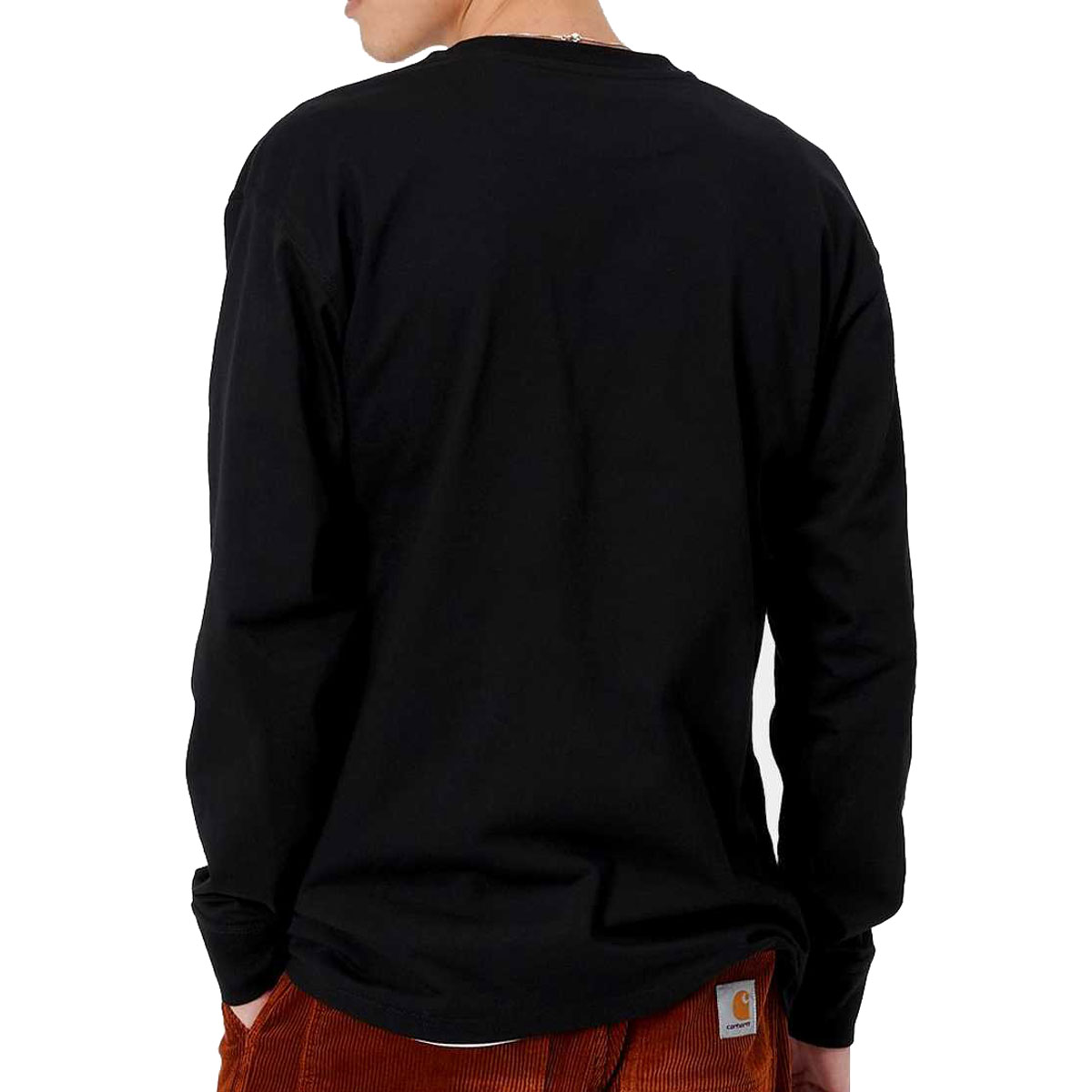 �����ϡ��� ����T ��� ������ CARHARTT WIP ĹµT����� LONG SLEEVE AMERICAN SCRIPT T-SHIRT BLACK I025712 AB0B B1C C1D D2E E13F