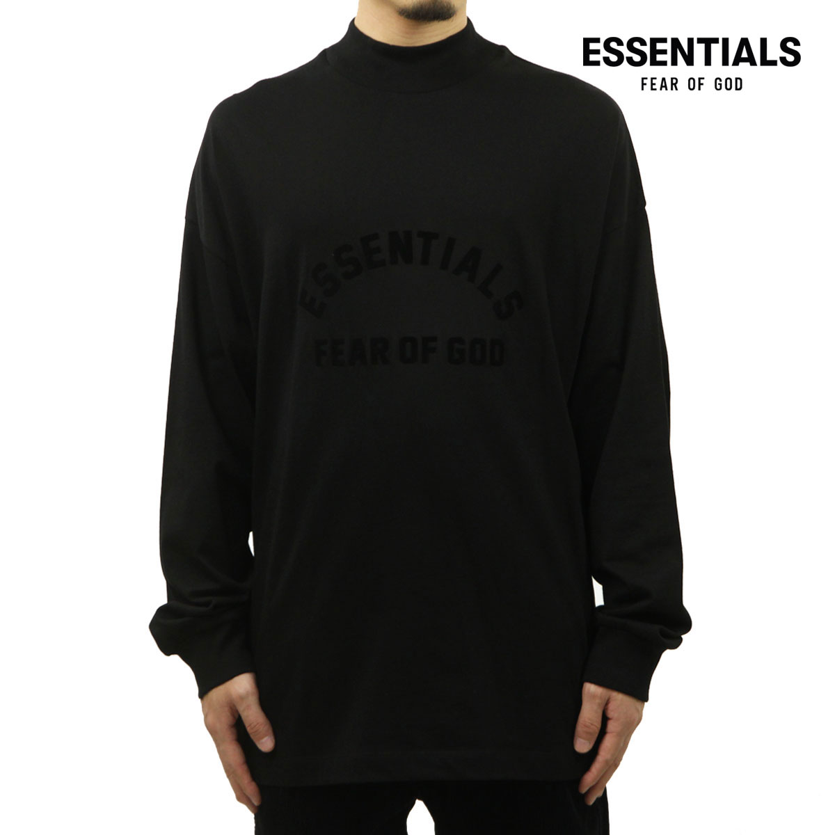 ե֥å fog essentials  ĹµT  FEAR OF GOD  ESSENTIALS FEAR OF GOD BONDING LONG SLEEVE T-SHIRT JET BLACK