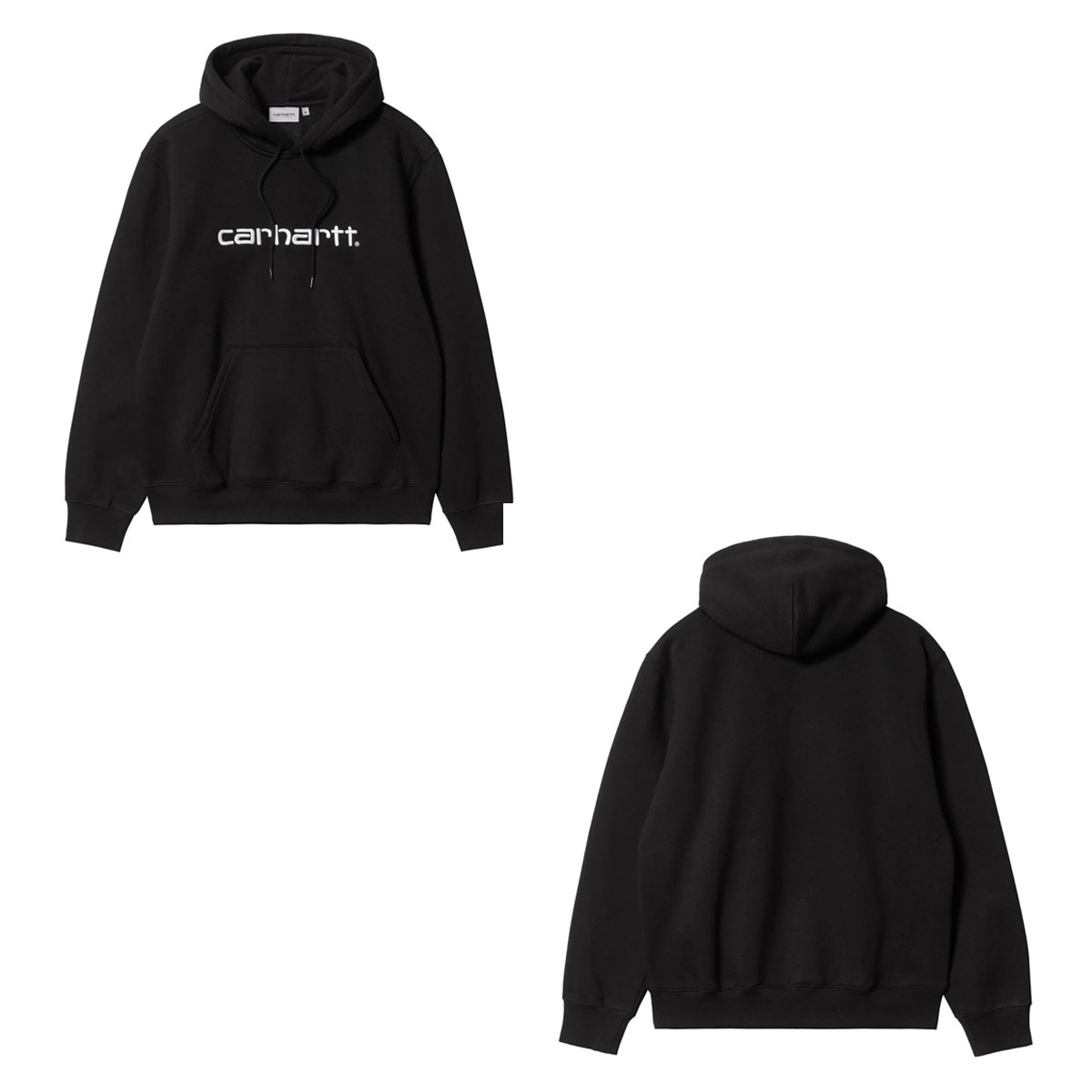 �����ϡ��� ��� �ѡ����� ������ CARHARTT WIP �ա��ǥ��� �ץ륪���С� ���� HOODED CARHARTT SWEATSHIRT BLACK / WHITE I030547 0D2XX AB0B B1C C1D D5E E13F