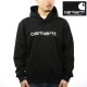 �����ϡ��� ��� �ѡ����� ������ CARHARTT WIP �ա��ǥ��� �ץ륪���С� ���� HOODED CARHARTT SWEATSHIRT BLACK / WHITE I030547 0D2XX AB0B B1C C1D D5E E13F