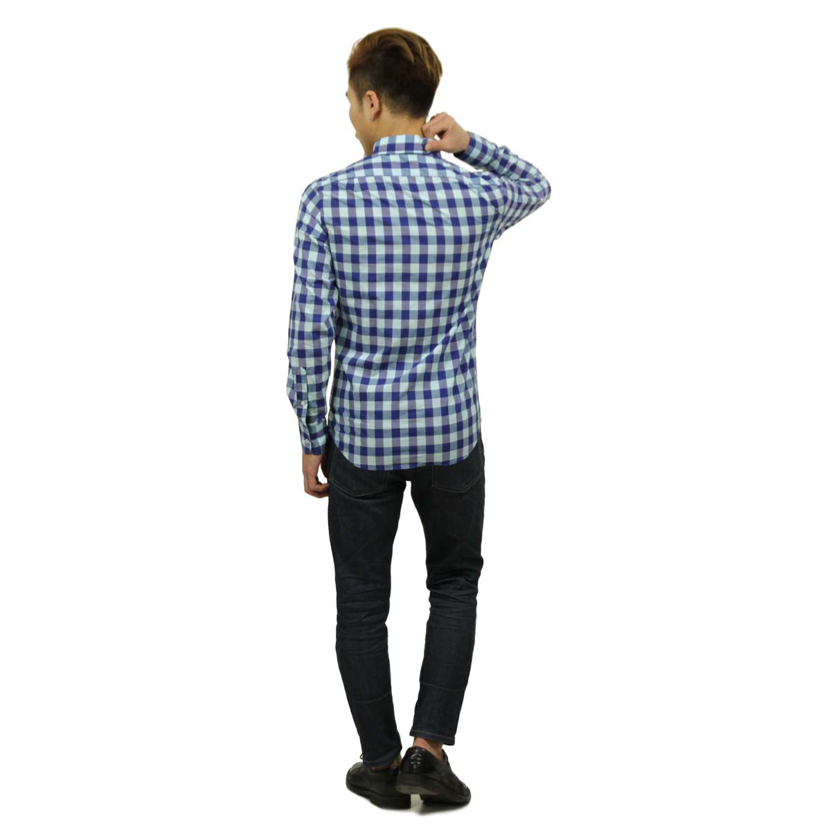 ���������롼 ����� ��� ������ J.CREW Ĺµ����� �ܥ�������󥷥��  SLIM LIGHTWEIGHT SHIRT IN AQUA GINGHAM BLUE A38B B1C C1D D6E E07F