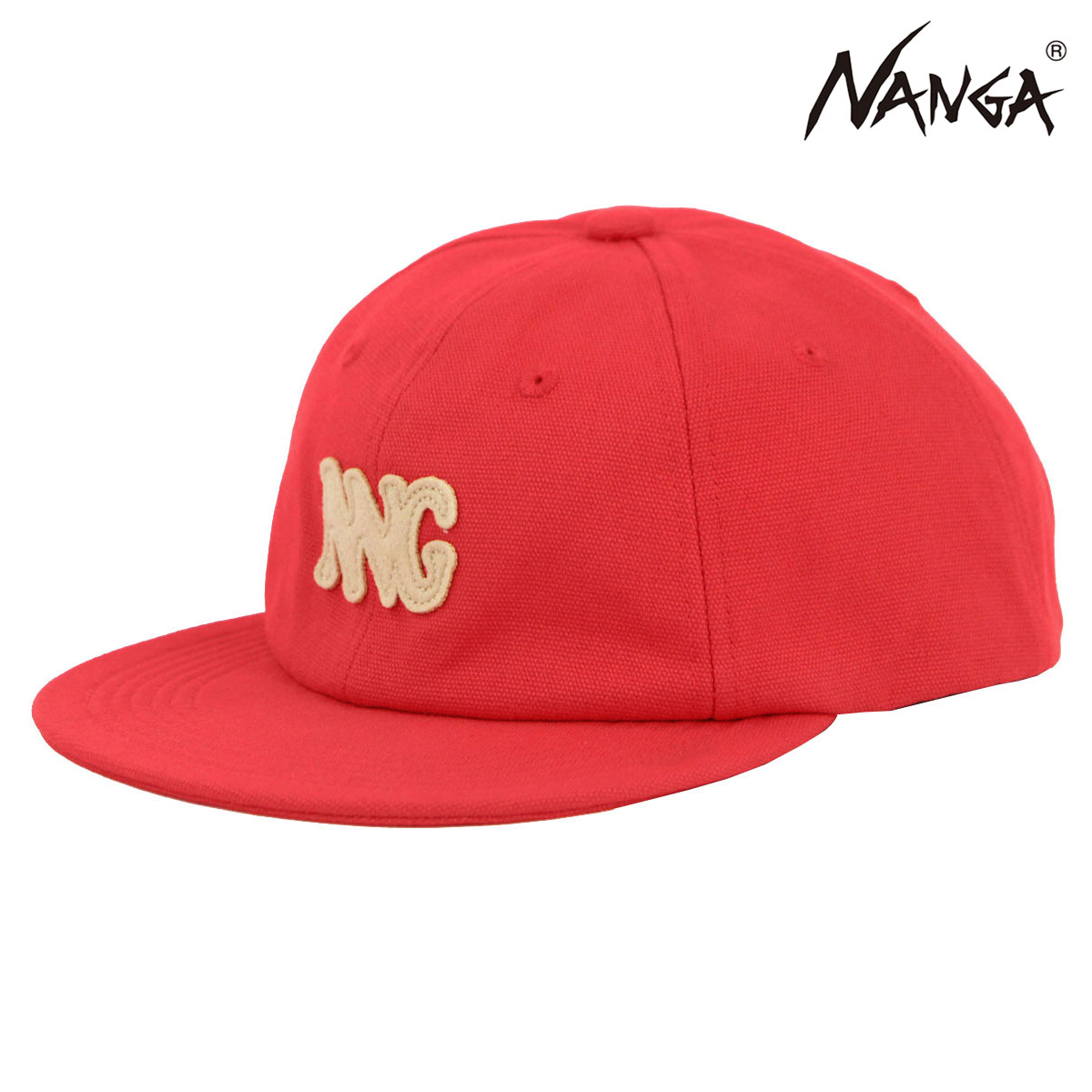�ʥ� ��� ��ǥ����� ����å� ��������Ź NANGA �����Х� ��������å� CANVAS NNG LOGO CAP N2502-3A204A RED