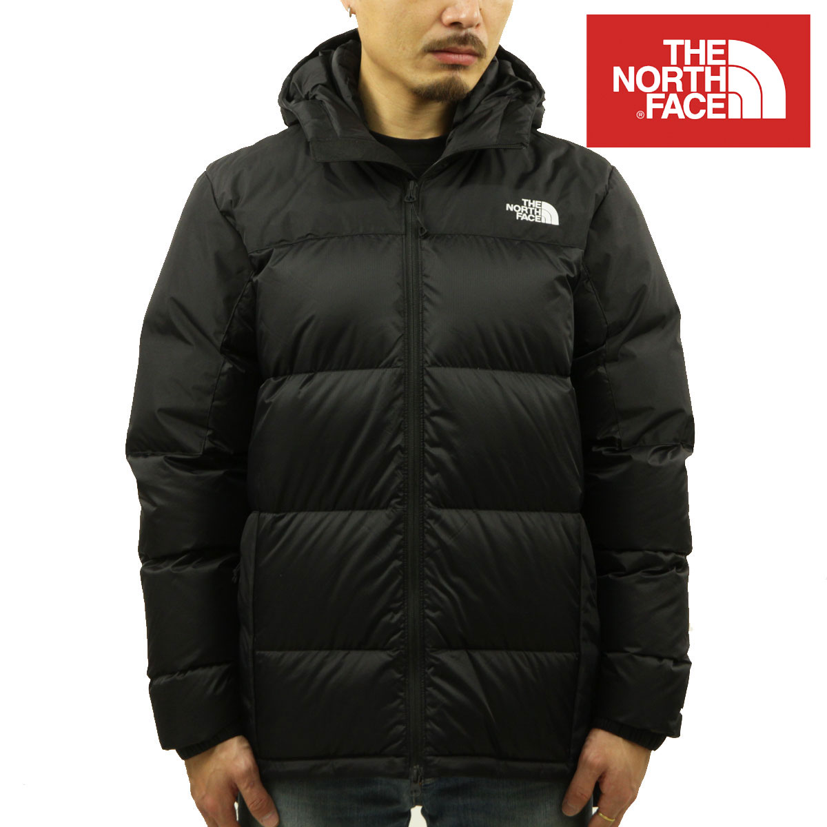 Ρե 󥸥㥱å   THE NORTH FACE  DIABLO DOWN HOODIE JACKET NF0A4M9L KX7 BLACK/TNF BLACK A14B B1C C1D D4E E13F