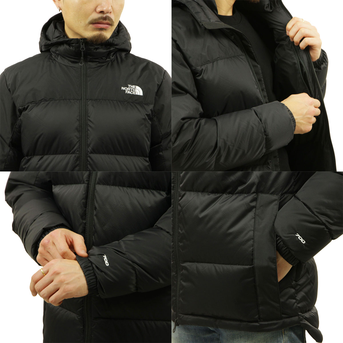 Ρե 󥸥㥱å   THE NORTH FACE  DIABLO DOWN HOODIE JACKET NF0A4M9L KX7 BLACK/TNF BLACK A14B B1C C1D D4E E13F