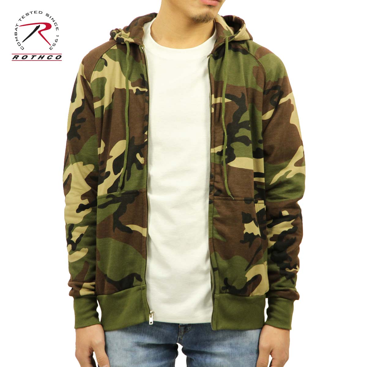 ������ �ѡ����� ��� ������ ROTHCO ���åץ��åץѡ����� ROTHCO THERMAL LINED ZIP HOODED SWEATSHIRT CAMO 6262 A98B B1C C1D D5E E05F