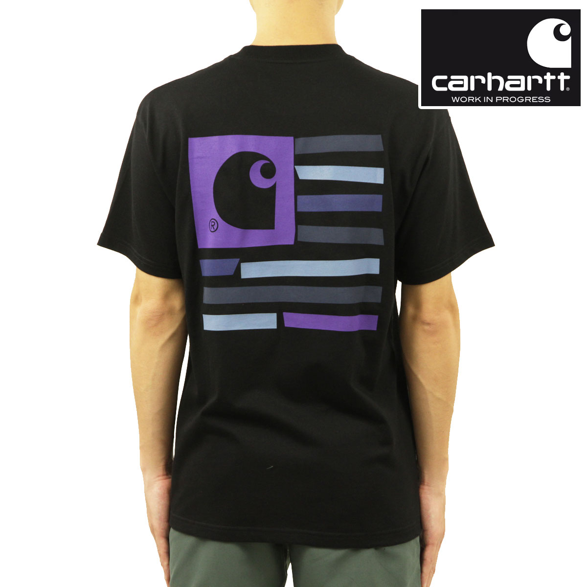 �����ϡ��� T����� ��� ������ CARHARTT WIP ȾµT����� �Хå��ץ��� ���롼�ͥå� S/S MEDLEY STATE T-SHIRT BLACK I030169 89XX AB0B B1C C1D D1E E13F