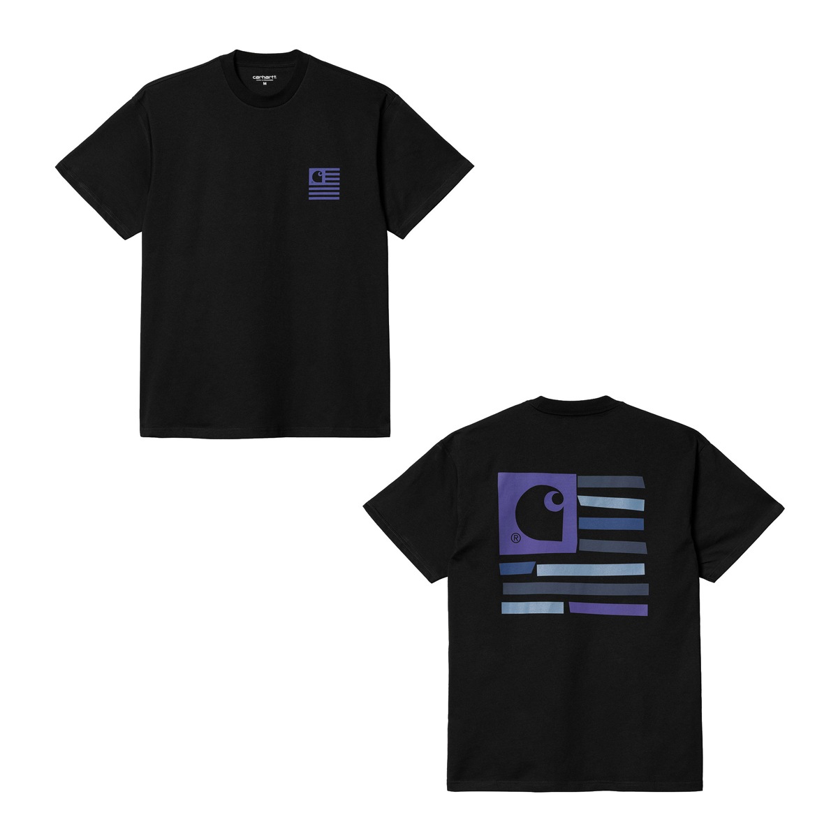 �����ϡ��� T����� ��� ������ CARHARTT WIP ȾµT����� �Хå��ץ��� ���롼�ͥå� S/S MEDLEY STATE T-SHIRT BLACK I030169 89XX AB0B B1C C1D D1E E13F