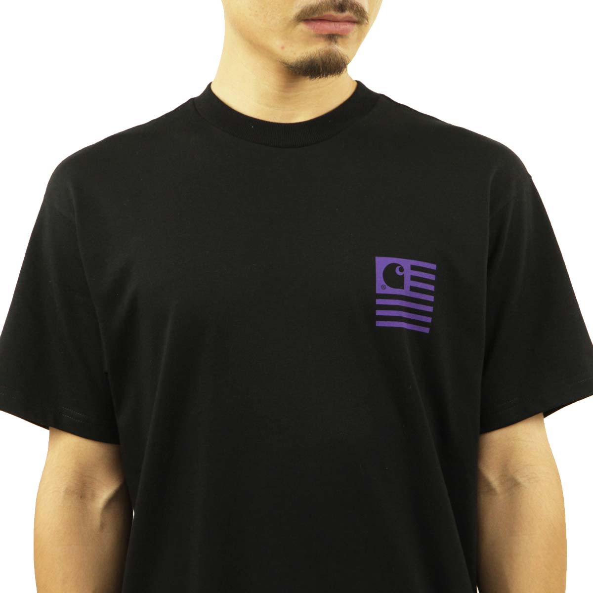 �����ϡ��� T����� ��� ������ CARHARTT WIP ȾµT����� �Хå��ץ��� ���롼�ͥå� S/S MEDLEY STATE T-SHIRT BLACK I030169 89XX AB0B B1C C1D D1E E13F