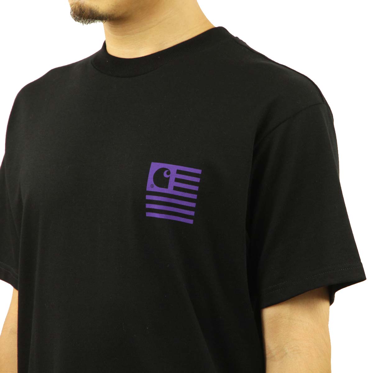 �����ϡ��� T����� ��� ������ CARHARTT WIP ȾµT����� �Хå��ץ��� ���롼�ͥå� S/S MEDLEY STATE T-SHIRT BLACK I030169 89XX AB0B B1C C1D D1E E13F