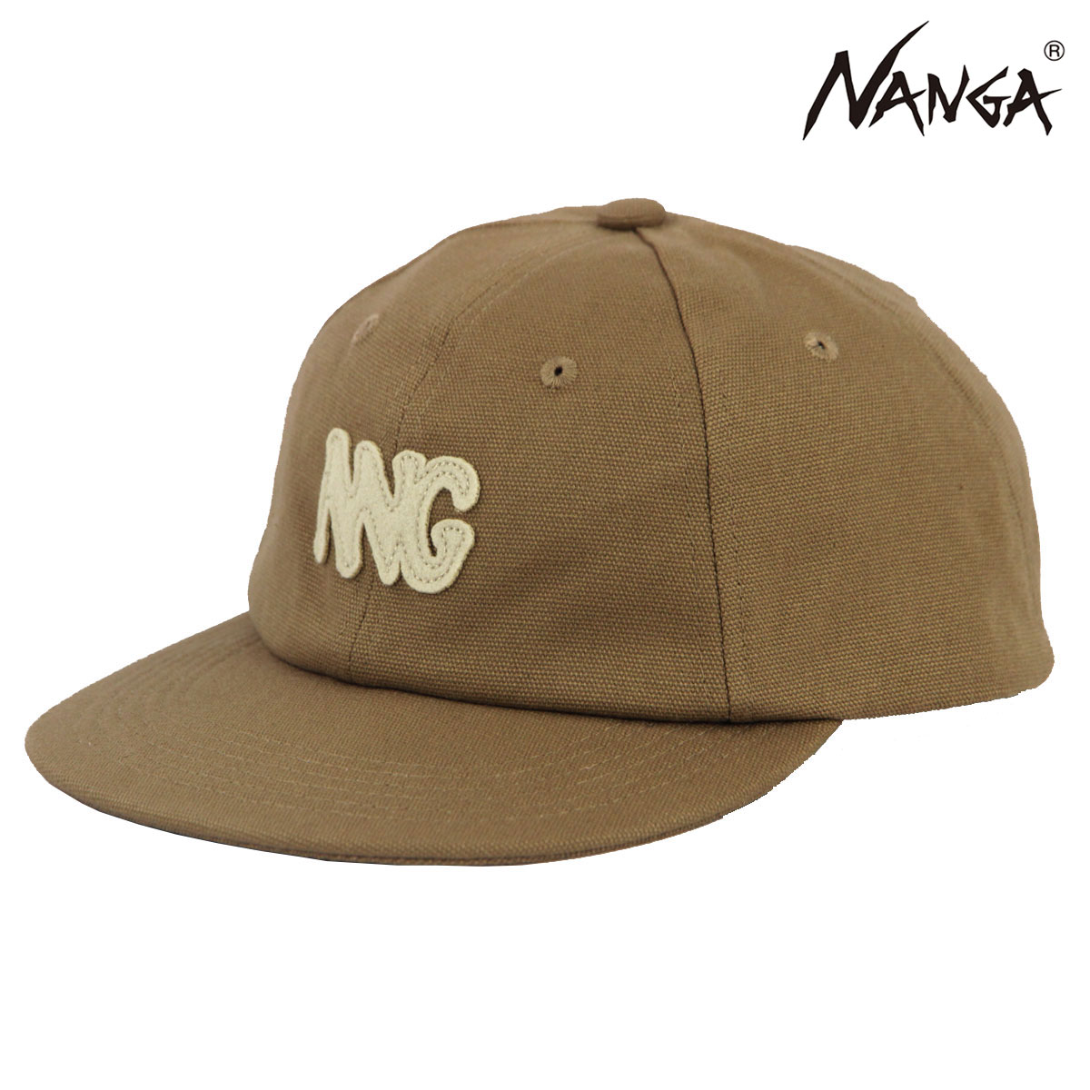�ʥ� ��� ��ǥ����� ����å� ��������Ź NANGA �����Х� ��������å� CANVAS NNG LOGO CAP N2502-3A204A BEG BEIGE