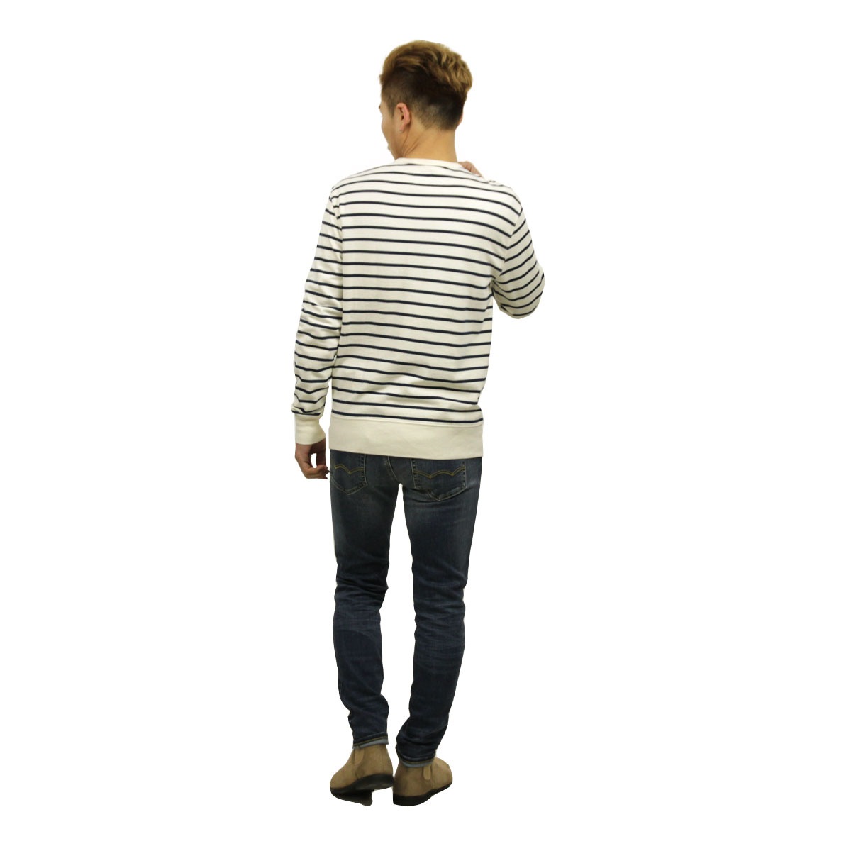 ���������롼 �������å� ��� ������ J.CREW �ȥ졼�ʡ�  STRIPED LIGHTWEIGHT FLEECE CREWNECK SWEATSHIRT A38B B1C C1D D5E E01F