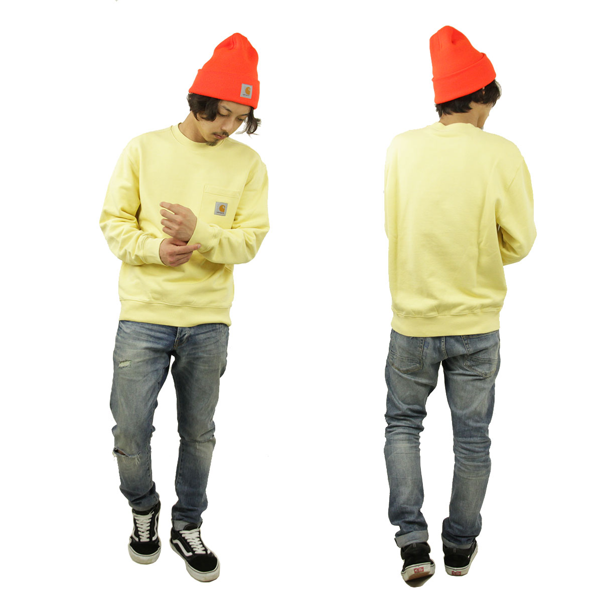�����ϡ��� �ȥ졼�ʡ� ��� ��������Ź CARHARTT WIP ̵�� �������å� ���ݥ���ȥ��� POCKET SWEATSHIRT FRESCO I027681 09F AB0B B1C C1D D5E E12F