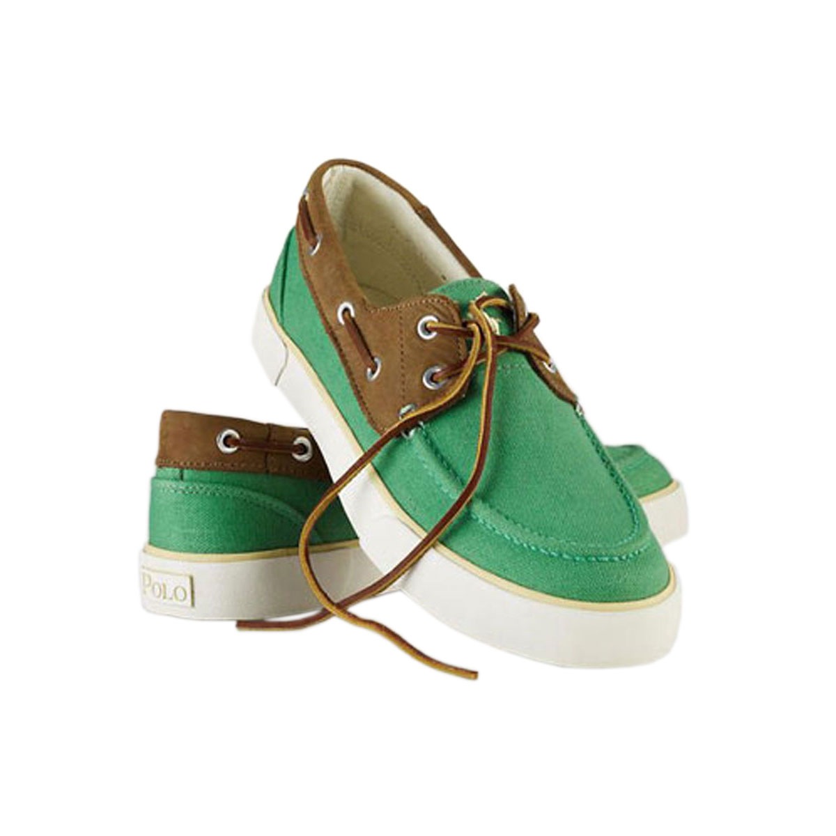 �ݥ� ���ե������ POLO RALPH LAUREN ������ ��� �����ѥ��ǥå����塼�� Rylander Canvas Boat Shoe GREEN A05B B1C C4D D6E E08F