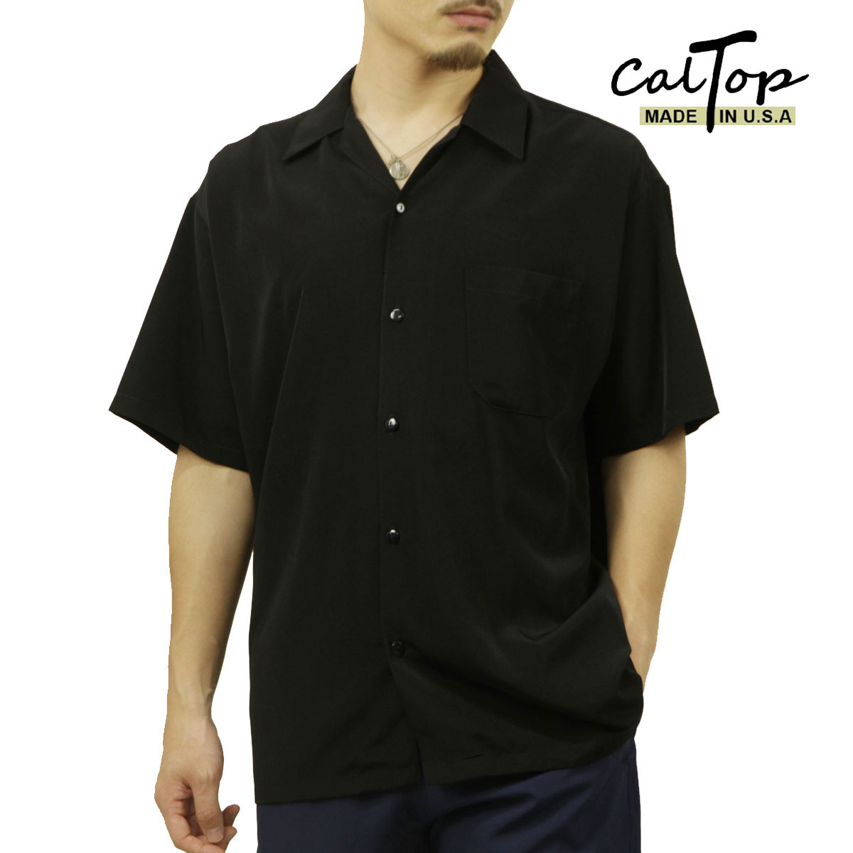 �����ȥå� ��� ���ߥ���� ������ CALTOP �����奢�륷��� CALTOP OPEN COLLAR SHORT SLEEVE SHIRTS 3003 Ⱦµ �����ȥå� ����ȥå� ���硼�ȥ��꡼��