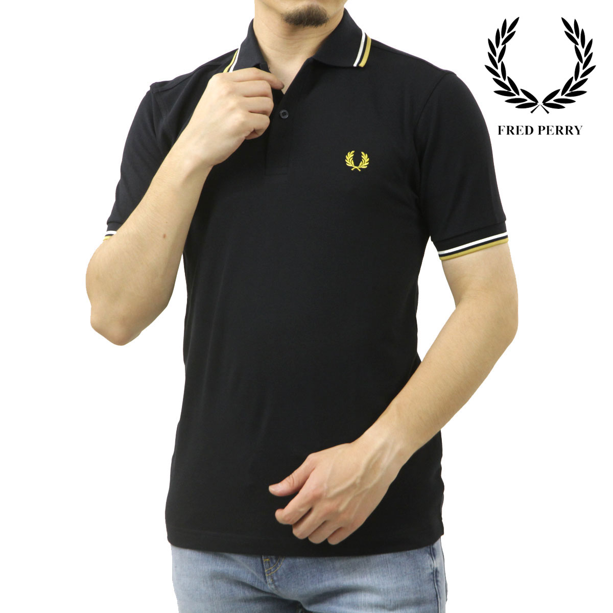 フレッドペリー メンズ ポロシャツ 正規販売店 FRED PERRY 半袖 ワン 