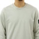 ���ȡ��󥢥����� ��� �������å� ������ STONE ISLAND ���롼�ͥå� ����ץ� �ȥ졼�ʡ� ORGANIC COTTON FLEECE GARMENT DYED REGULAR-FIT CREWNECK SWEATSHIRT PEARL GREY 6100060 S0051 V0061