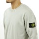���ȡ��󥢥����� ��� �������å� ������ STONE ISLAND ���롼�ͥå� ����ץ� �ȥ졼�ʡ� ORGANIC COTTON FLEECE GARMENT DYED REGULAR-FIT CREWNECK SWEATSHIRT PEARL GREY 6100060 S0051 V0061