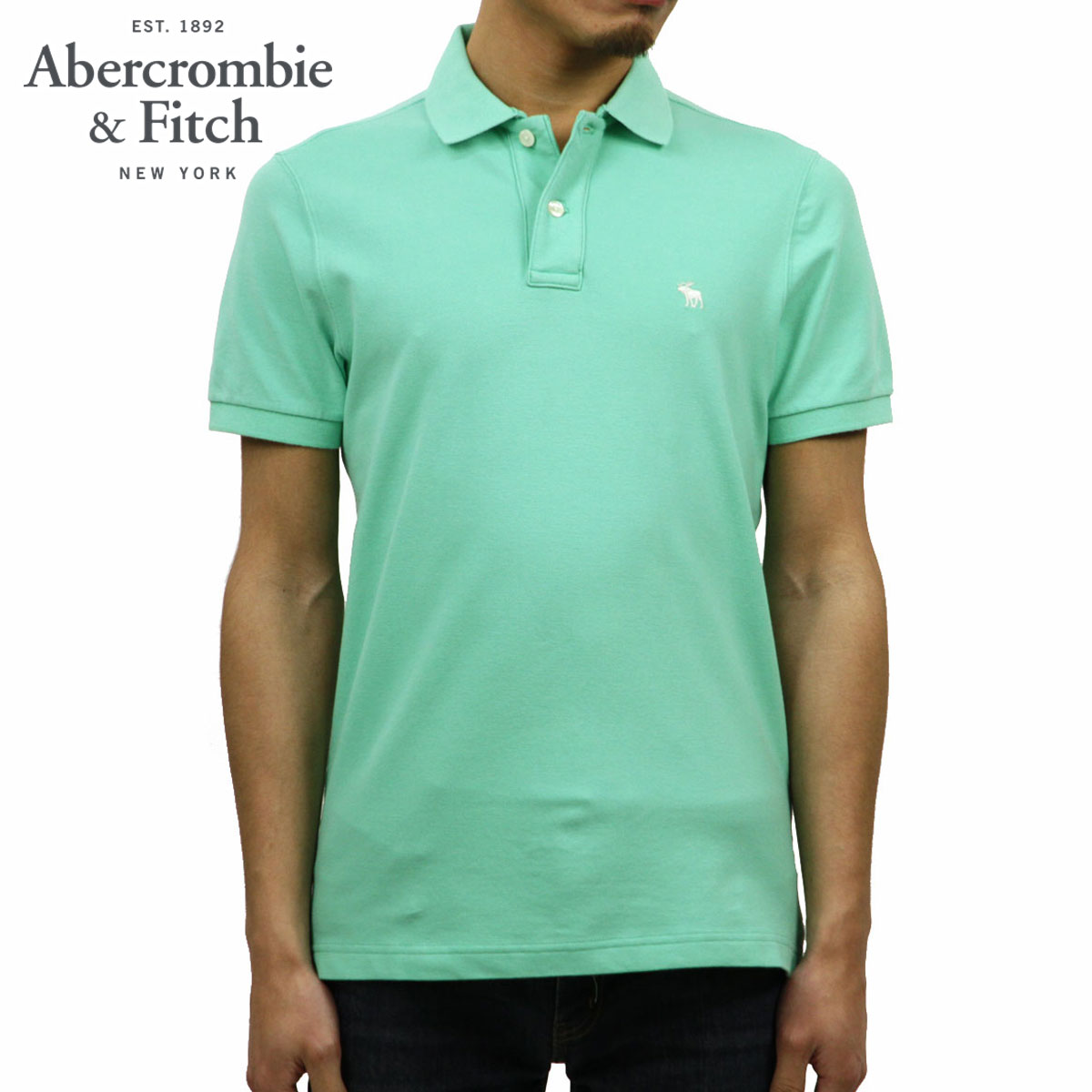 アバクロ ポロシャツ 正規品 Abercrombie＆Fitch 半袖ポロシャツ 