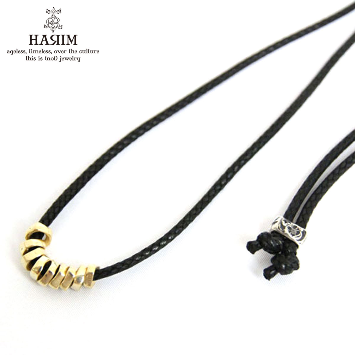 ϥ HARIM Ź ͥå쥹 ROCK BEADS NECK K18COATING NECKLACE HRP103G A82B B3C C3D D8E E33F
