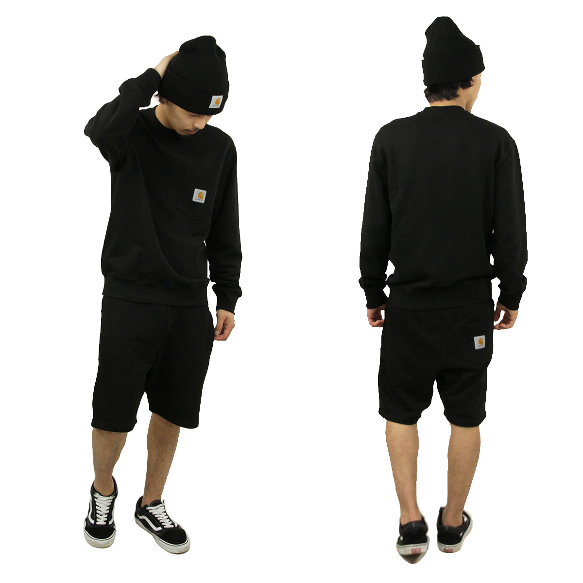 �����ϡ��� �ȥ졼�ʡ� ��� ��������Ź CARHARTT WIP ̵�� �ݥ��åȥ������å� ���ݥ���ȥ��� POCKET SWEATSHIRT BLACK I027681 89XX AB0B B1C C1D D5E E13F