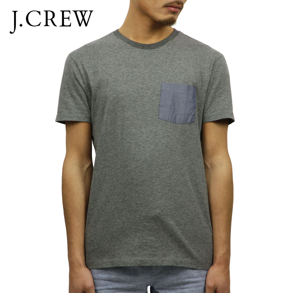 ���������롼 T����� ������ J.CREW ȾµT�����  CHAMBRAY POCKET T-SHIRT f3525 A38B B1C C1D D1E E02F