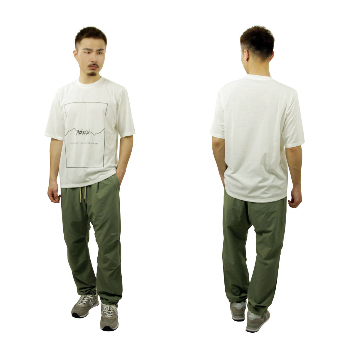 �ʥ� ��� ȾµT����� ��������Ź NANGA �ݥꥨ���ƥ� �ե졼����� DRY MIX FRAME LOGO TEE N2500-1M509A WHITE A16B B1C C1D D1E E01F