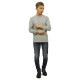롼 T   J.CREW ĹµT HEATHERED HENLEY GREY D00S20