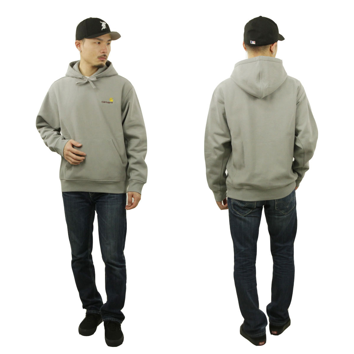 �����ϡ��� ��� �ѡ����� ������ CARHARTT WIP �ա��ǥ��� �ץ륪���С� ���� HOODED AMERICAN SCRIPT SWEATSHIRT I028279 - MARENGO
