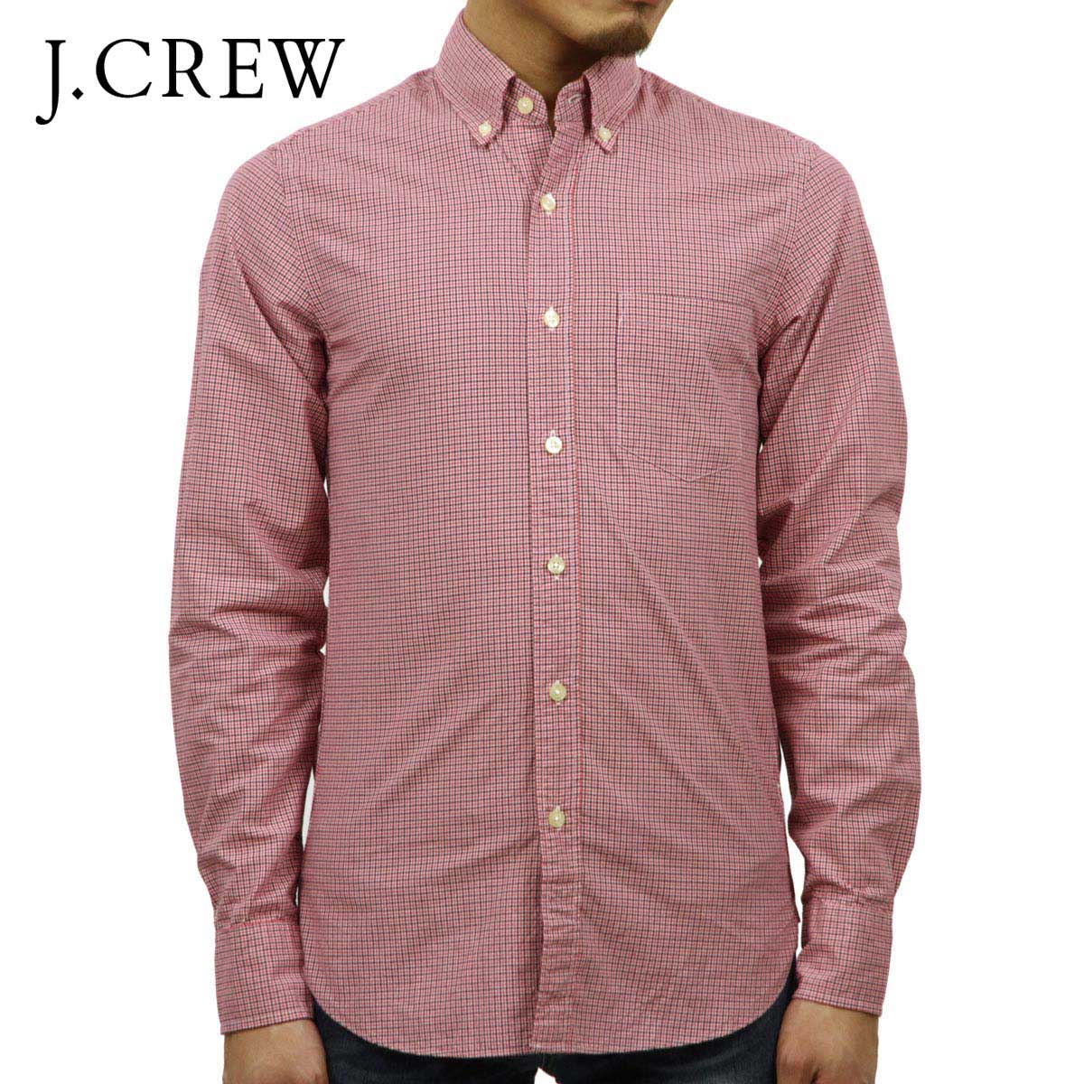 ���������롼 ����� ��� ������ J.CREW Ĺµ����� �ܥ�������󥷥��  SLIM WASHED SHIRT IN SUMMER PLAID 49208 PINK A38B B1C C1D D6E E11F