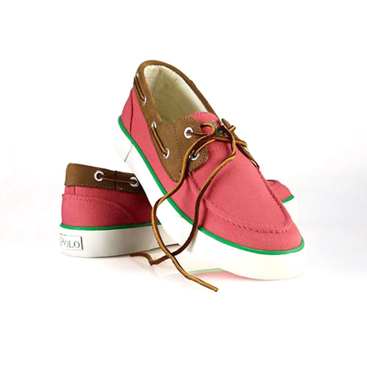 �ݥ� ���ե������ POLO RALPH LAUREN ������ ��� �����ѥ��ǥå����塼�� Rylander Canvas Boat Shoe PINK A05B B1C C4D D6E E11F